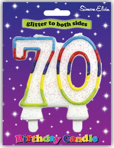 No. 70 Colourful Birthday Candle
