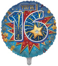 18" - You're 16 Birthday Helium Balloon