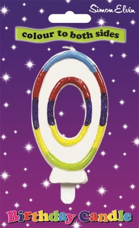 No. 0 Colourful Birthday Candle