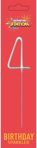 No. 4 Sparkler Candle Silver