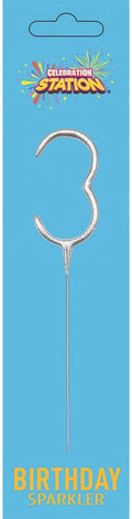 No. 3 Sparkler Candle Silver