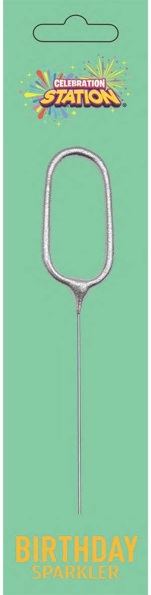 No. 0 Sparkler Candle Silver
