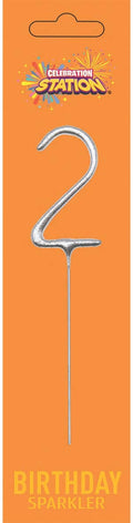 No. 2 Sparkler Candle Silver