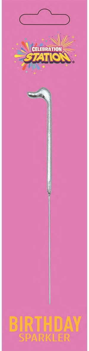 No. 1 Sparkler Candle Silver