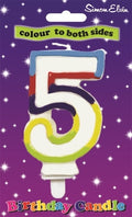 No. 5 Colourful Birthday Candle
