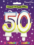 No. 50 Colourful Birthday Candle