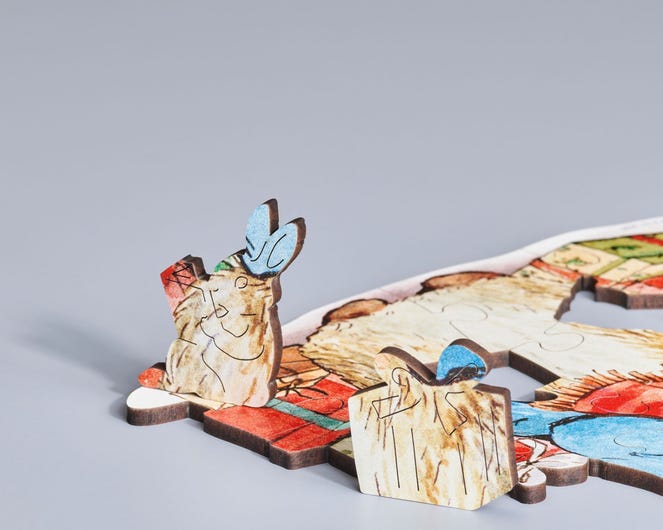 Wentworth - Happy Christmas Peter 15 Large Piece Wooden Jigsaw Puzzle