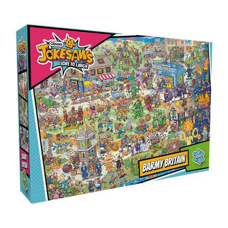 Gibson - "Jokesaws" Barmy Britain 1000 Piece Jigsaw Puzzle image 0