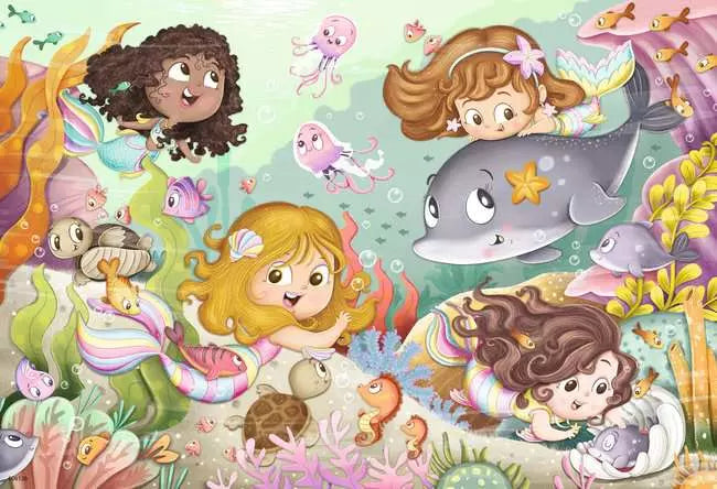 Ravensburger - 2 x 12 Fairies & Mermaid Jigsaw Puzzle