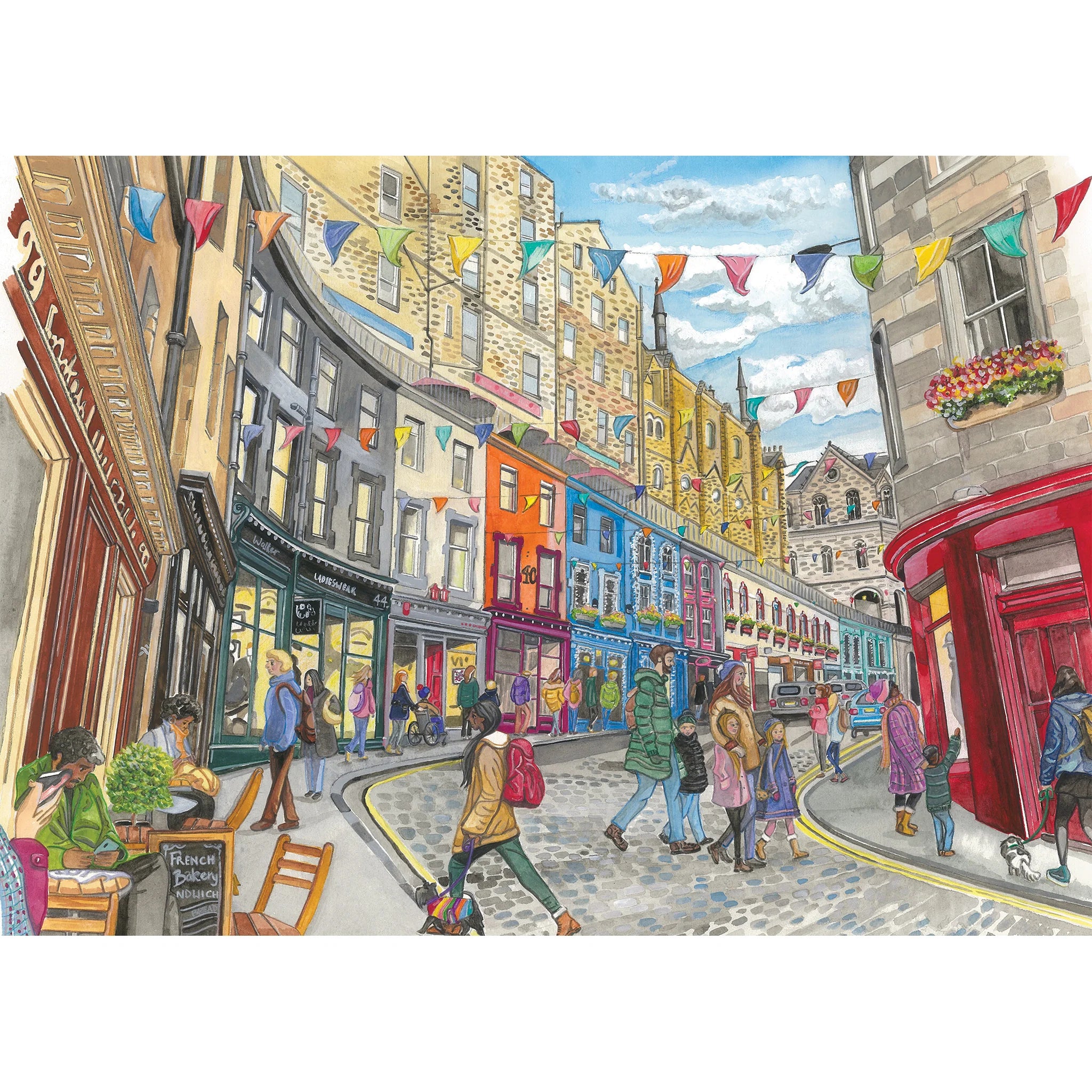 Gibson - Edinburgh 2 x 500 Piece Jigsaw Puzzle image 1