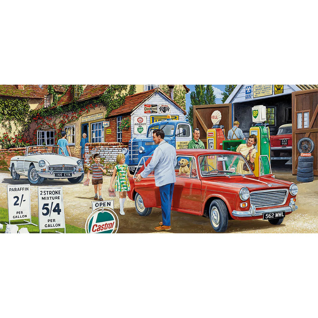 Gibson - Filling up for the Trip 636 Piece Jigsaw Puzzle image 1