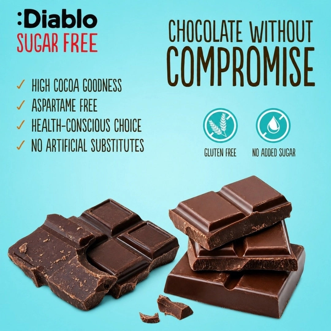 Diablo No Added Sugar Dark Chocolate - 85g