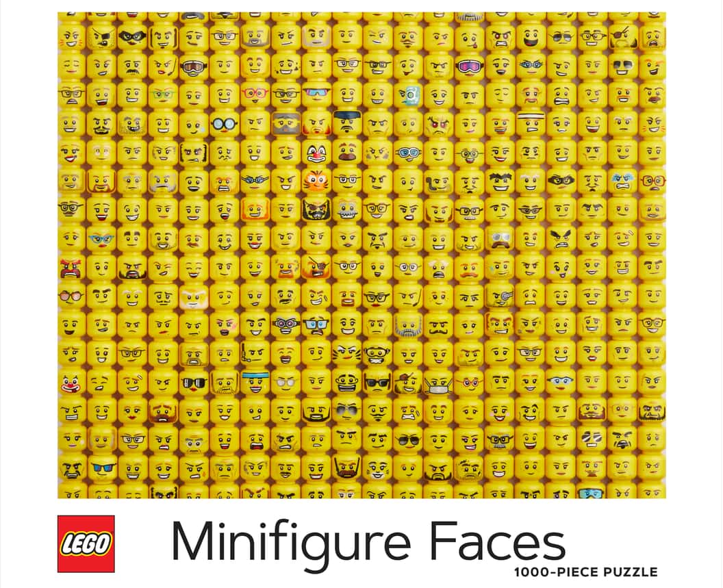 Lego Jigsaw - Minifigure Faces 1000 Piece Jigsaw Puzzle