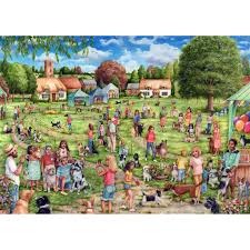 Gibson - The Village Dog Show 1000 Piece Jigsaw Puzzle image 1