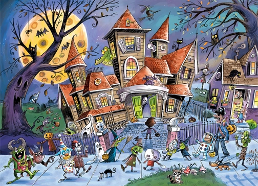Cobble Hill - Haunted House 350 Piece Jigsaw Puzzle