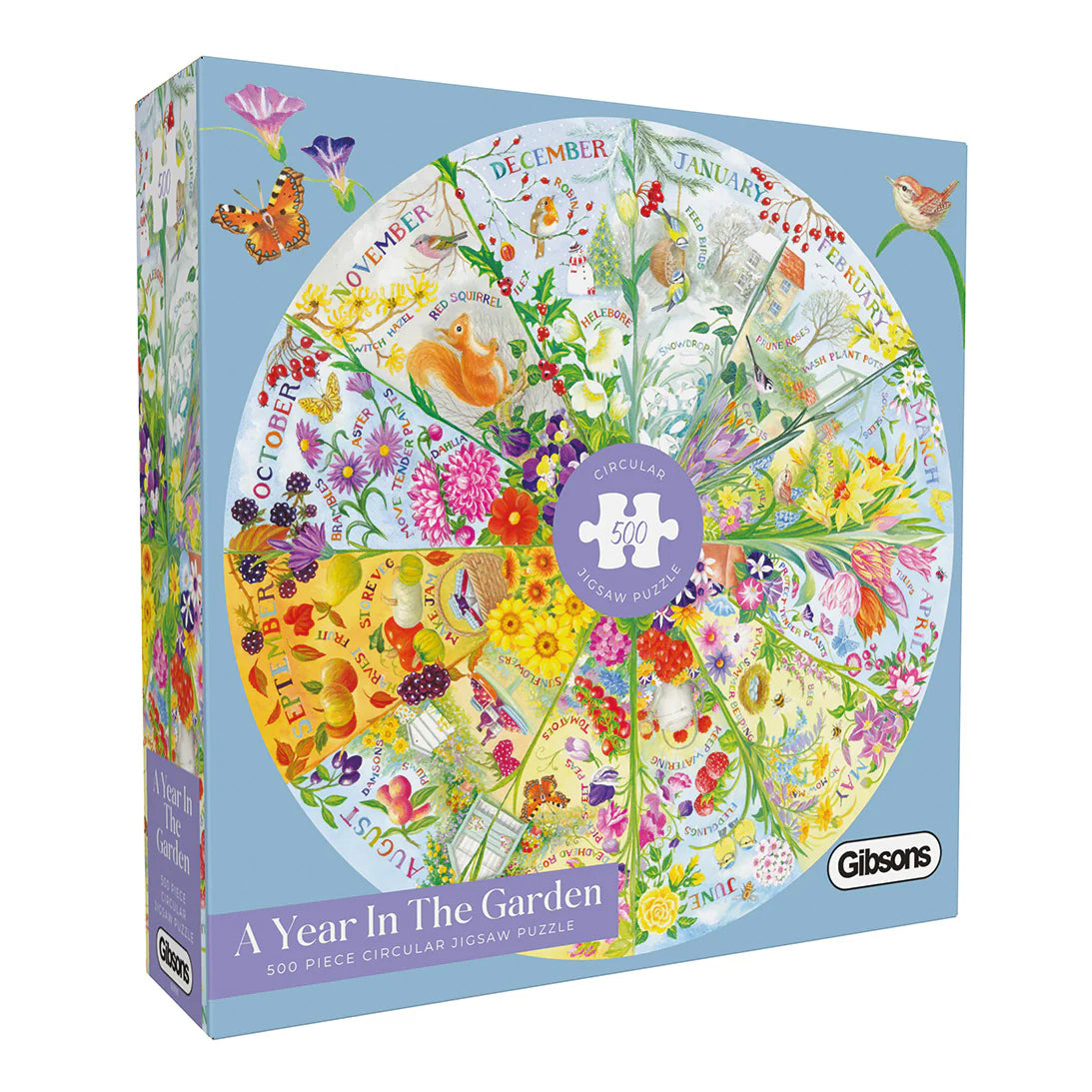 Gibson - A Year in the Garden 500 Piece Jigsaw Puzzle image 0