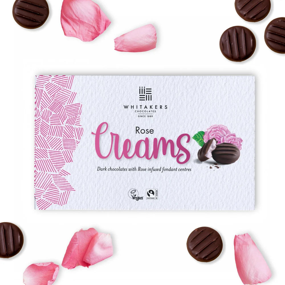 Whitakers Dark Chocolates Rose Cremes - 150g