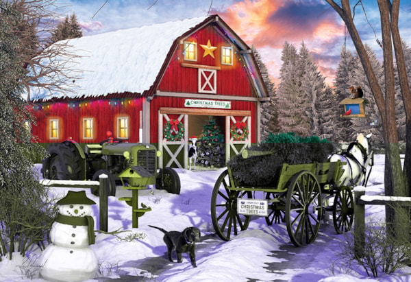 Eurographics - Holiday Farm Tin 550 Piece Jigsaw Puzzle image 1