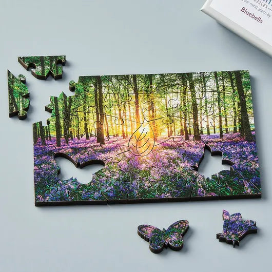 Wentworth - Mini Mindfull Bluebells 40 Piece Wooden Jigsaw Puzzle