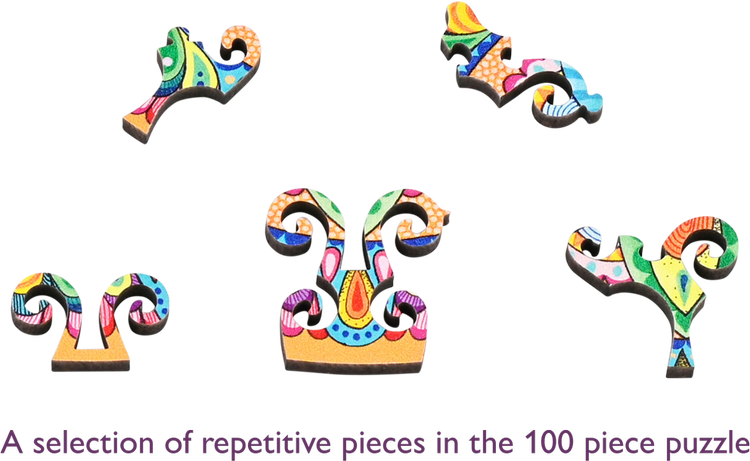Wentworth - Mesmerising Mandala 200 Piece Wooden Xtra Difficult Jigsaw Puzzle