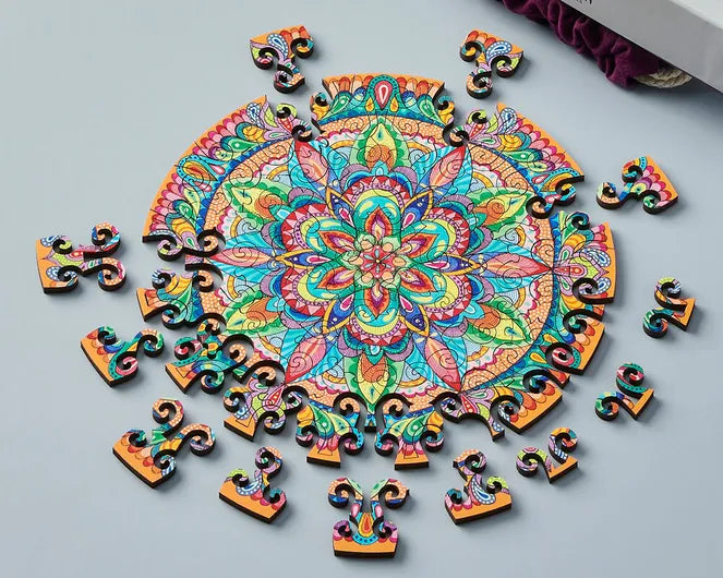 Wentworth - Mesmerising Mandala 200 Piece Wooden Xtra Difficult Jigsaw Puzzle