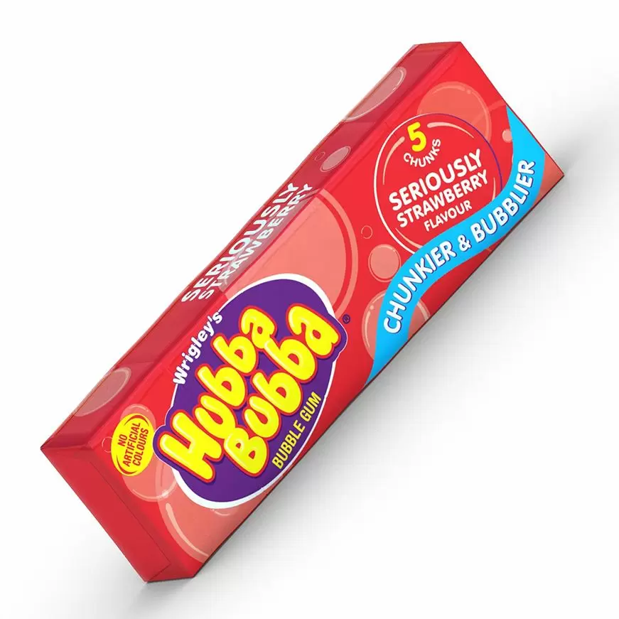 Wrigley's Hubba Bubba Strawberry Bubble Gum image 0