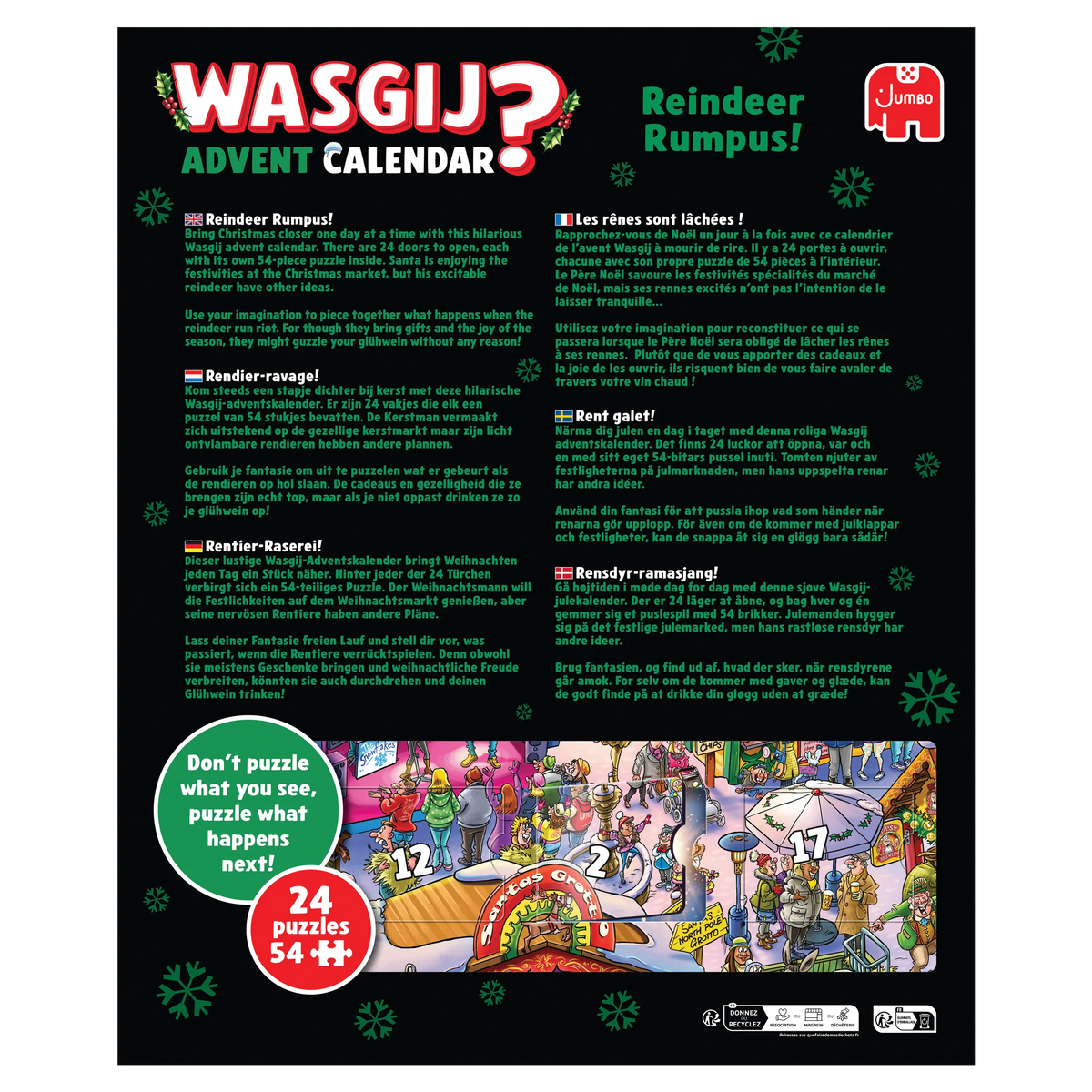 Wasgij Advent Calendar - Reindeer Rumpus