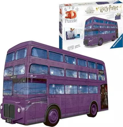 Ravensburger - 3D Harry Potter Knight Bus 244 Piece Jigsaw Puzzle