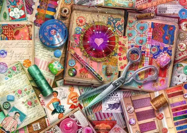 Ravensburger - Vintage Dressmaking 1000 Piece Jigsaw Puzzle