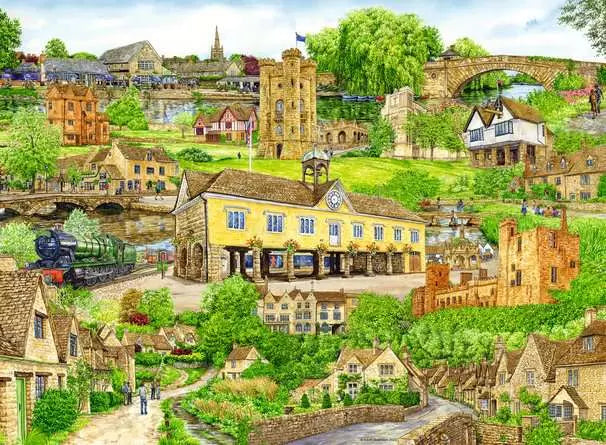 Ravensburger - Escape to the Cotsworlds 500 Piece Jigsaw Puzzle