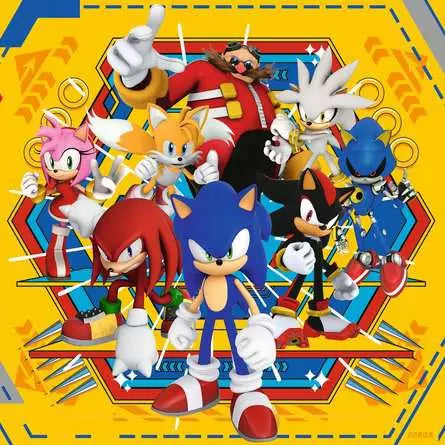 Ravensburger - 3 x 49 Sonic the Hedgehog Jigsaw Puzzle
