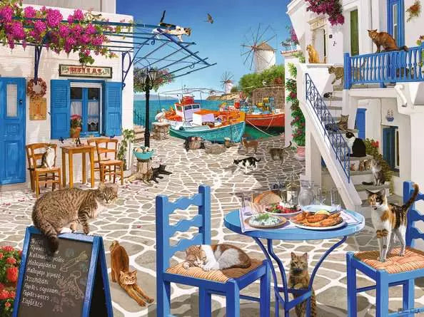 Ravensburger - Cats of Mykonos 1500 Piece Jigsaw Puzzle