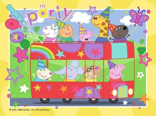 Ravensburger - 4 in a Box Peppa Pig: Let's Party!
