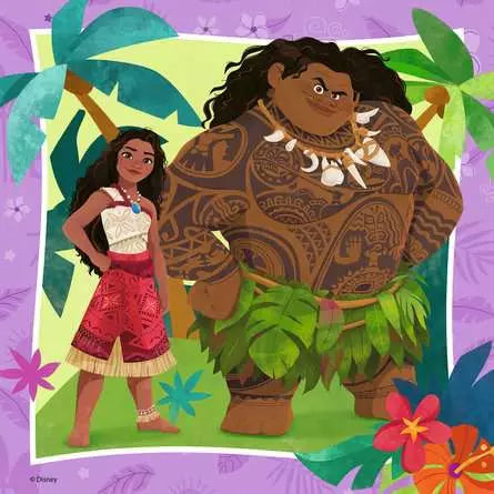 Ravensburger - 3 x 49 Moana 2: Off to New Adventures