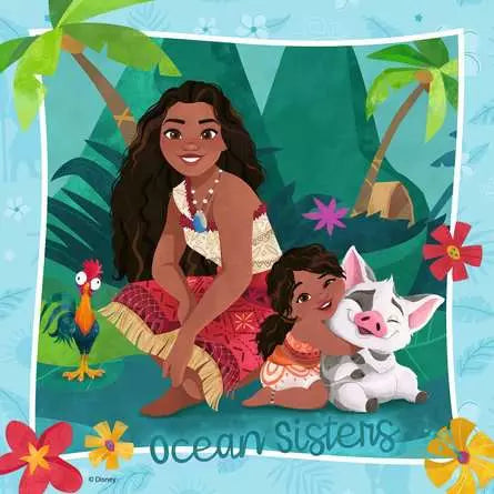 Ravensburger - 3 x 49 Moana 2: Off to New Adventures
