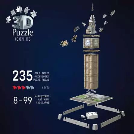 Ravensburger - 3D Big Ben Light Up 216 Piece Jigsaw Puzzle