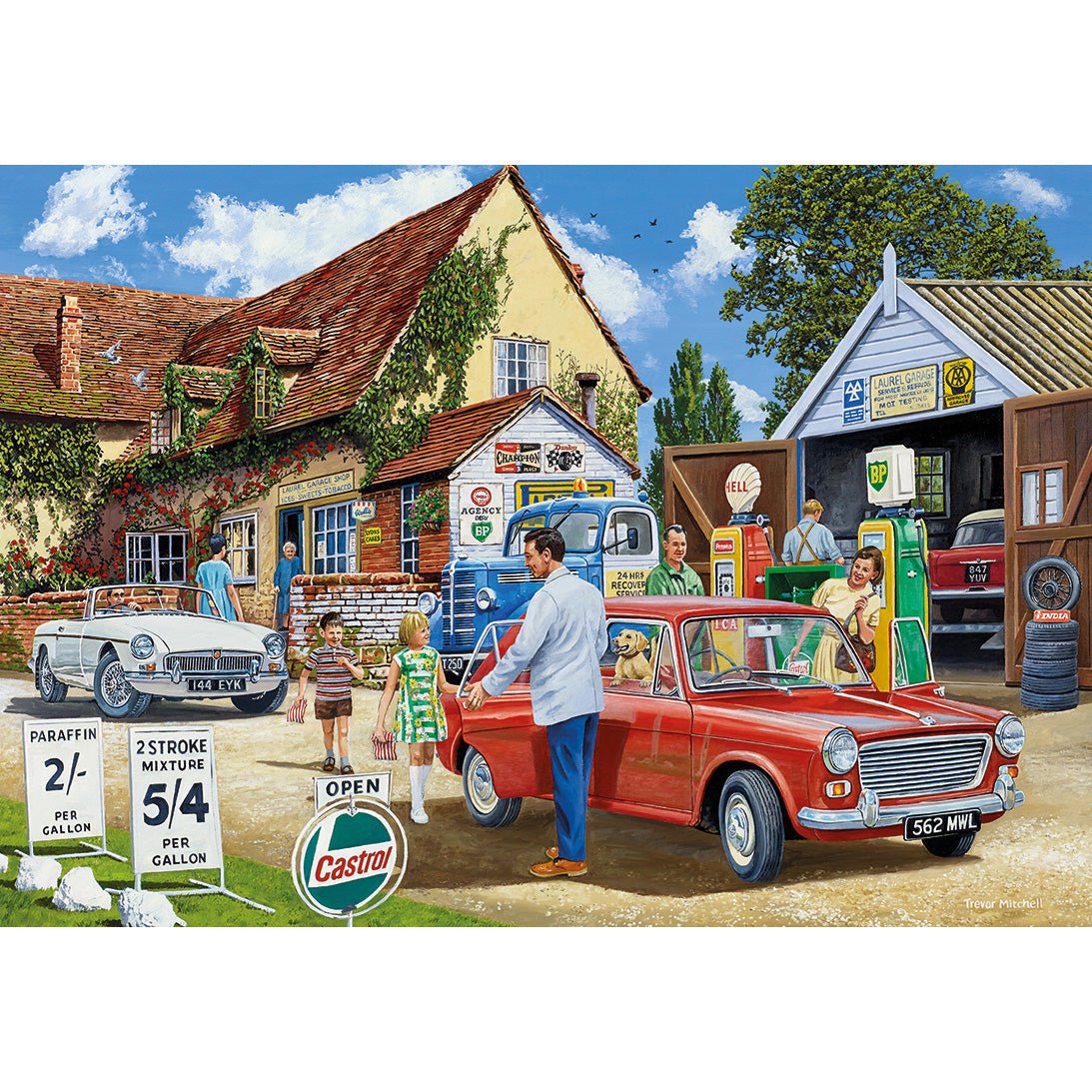 Gibson - Day Out with the Family - Gibson 4 x 500 Piece Jigsaw Puzzle image 1