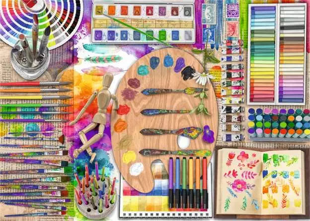 Ravensburger - The Artist's Palette 500 Piece Jigsaw Puzzle