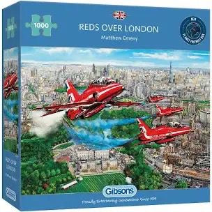 Gibsons - Reds Over London 1000 Piece Jigsaw Puzzle