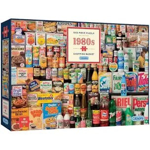 Gibsons - 1980s Shopping Basket 1000 Piece Jigsaw Puzzle