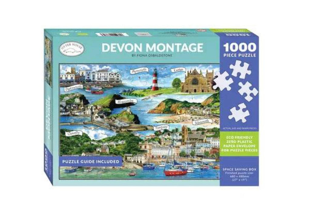 Otterhouse - Devon Montage 1000 Piece Jigsaw Puzzle image 0
