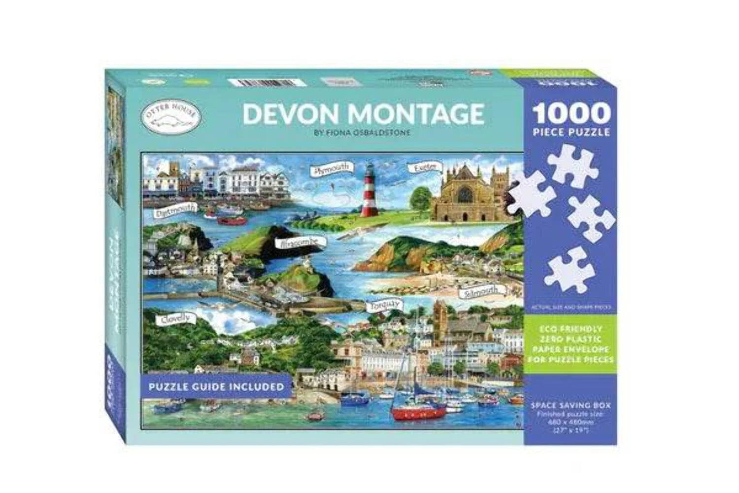 Otterhouse - Devon Montage 1000 Piece Jigsaw Puzzle image 0