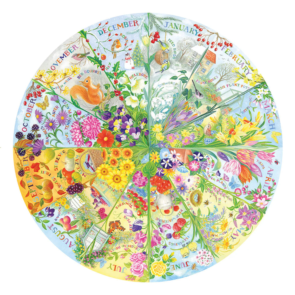 Gibson - A Year in the Garden 500 Piece Jigsaw Puzzle image 1