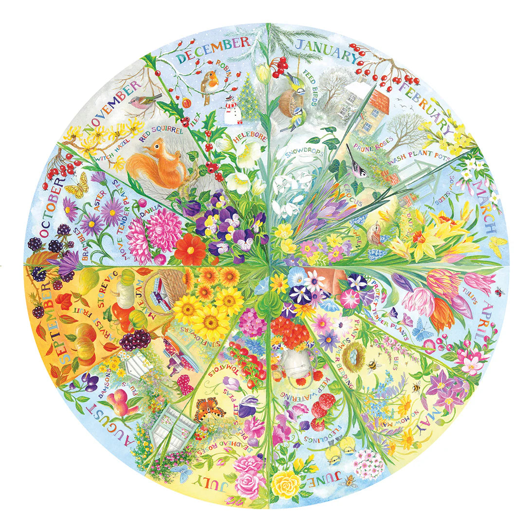 Gibson - A Year in the Garden 500 Piece Jigsaw Puzzle image 1