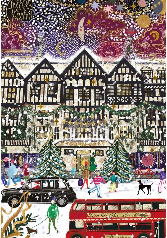 Gibson - Christmas in London 3 x 500 Piece Jigsaw Puzzle image 2