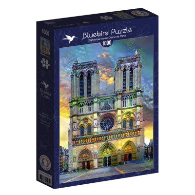 Bluebird - Cathedrale Notre Dame 1000 Piece Jigsaw Puzzle image 0