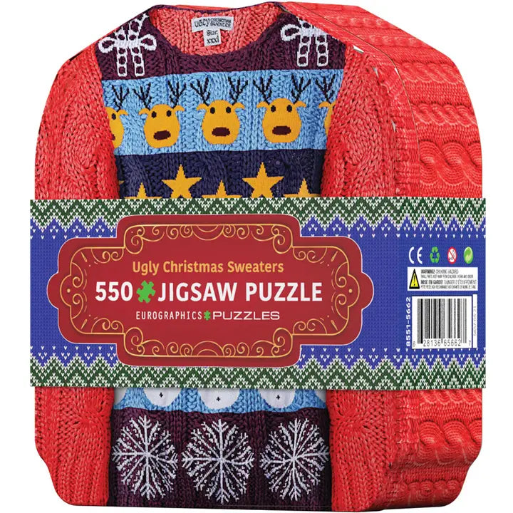 Eurographics - Ugly Christmas Sweaters Tin 550 Piece Jigsaw Puzzle