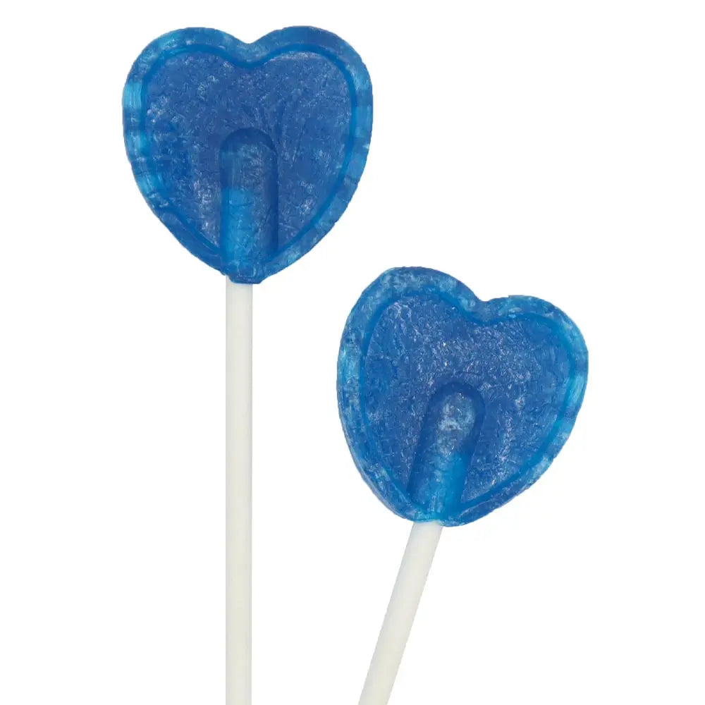 Blue Raspberry Love Heart Lollies - 5g
