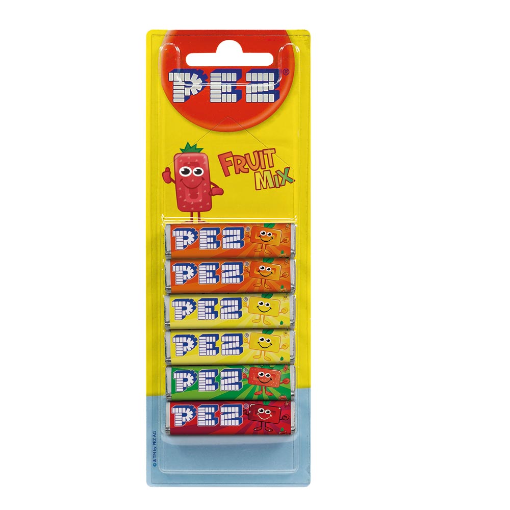 Pez Fruit Flavour Refill 6 Pack Sweets - 51g