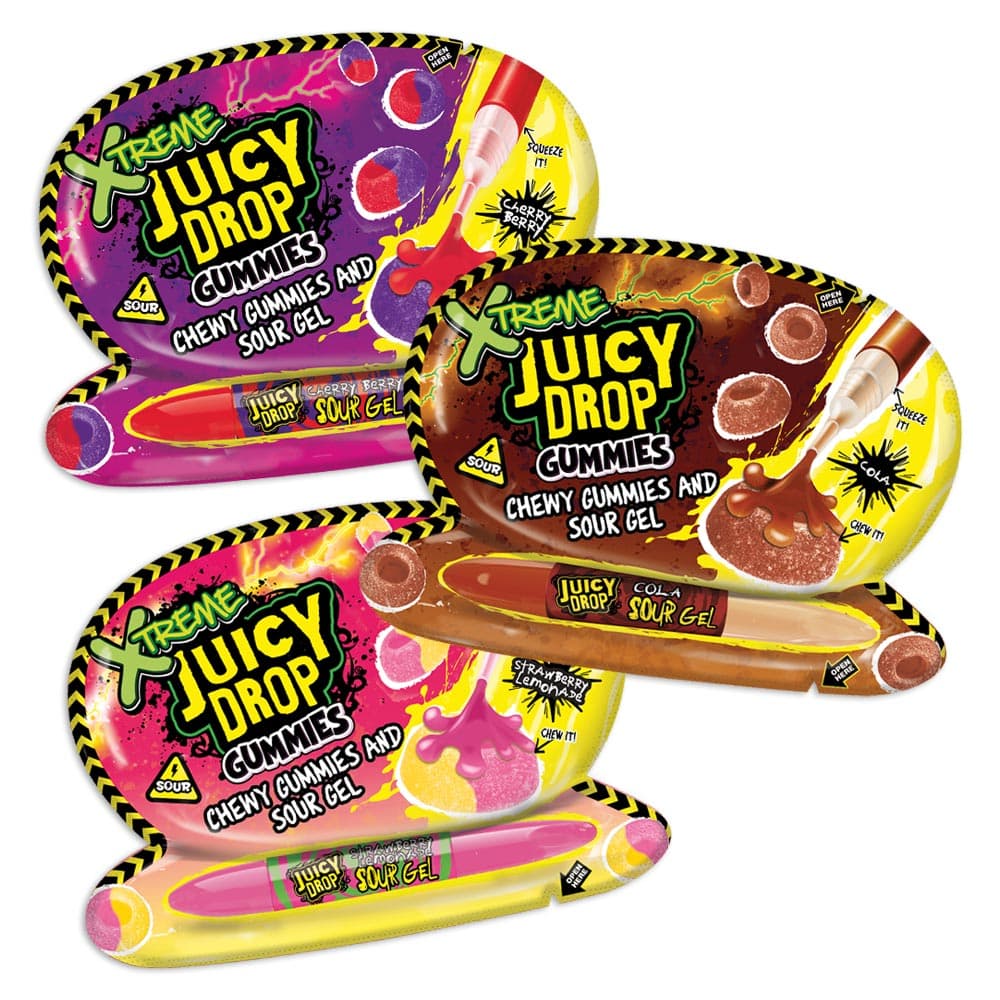 Bazooka Juicy Drop Xtreme Gummies - 57gr